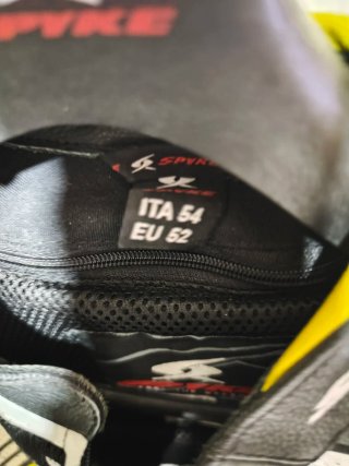 Mono de Moto Spike Negro Blanco Amarillo