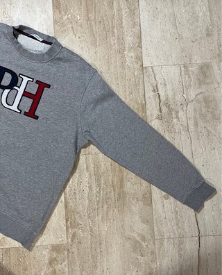 Pedro del Hierro Sudadera Gris Logo Bordado Size L