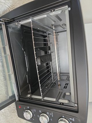 Horno Eléctrico Mini Grill y Pincho Giratorio