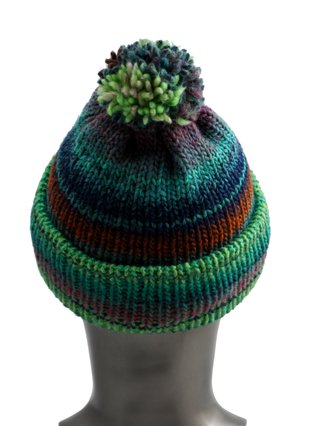 Gorro lana alpaca hecho a mano