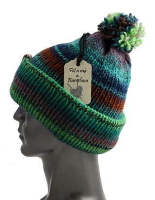 Gorro lana alpaca hecho a mano