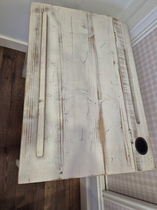 Pupitre y pizarra infantil madera