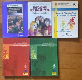 Libros antiguos sobre educación