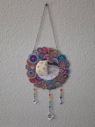 Espejo Decorativo Mandala Multicolor