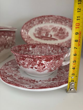 Taza grande La Cartuja de Sevilla con plato
