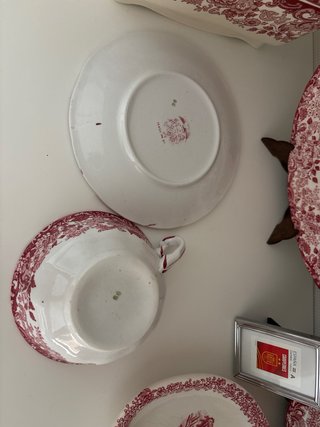 Taza grande La Cartuja de Sevilla con plato