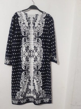Vestido Cashew Flowr Negro y Blanco