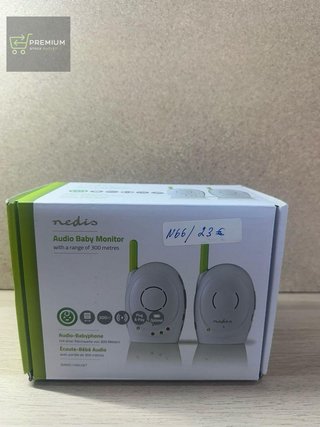 Nedis Monitor audio per bambini, telefoni cordless per bambini con interfono e portata di 300 m, set di 2, verde/bianco