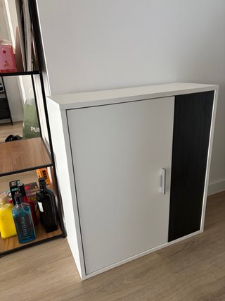 Mueble Bicolor Blanco y Negro
