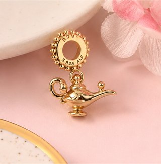 Charm Lámpara Mágica Aladdín Oro S925