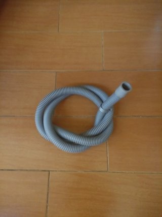 Manguera desagüe lavadora gris