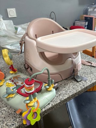 Seggiolone per bambini 3 in 1 rosa
