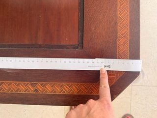 Mesa de centro madera antigua (sin cristal)