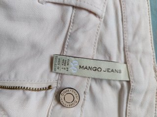 2 Pantalones color burdeos talla s