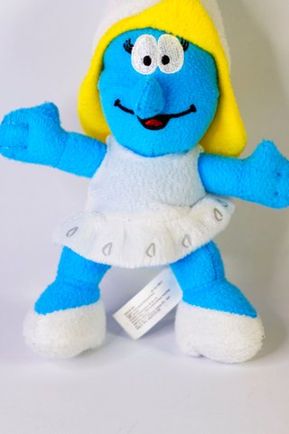 Peluche Puffetta Puffi • Peluche Pitufina Peyo