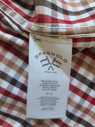 Camisa regular fit de cuadros de Spagnolo .