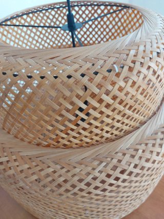 Lámpara de techo SINNERLIG bambú IKEA - 50cm