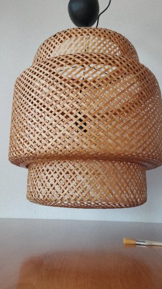Lámpara de techo SINNERLIG bambú IKEA - 50cm