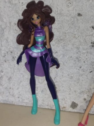 Lotto 2 Mini Figure Winx Club Aisha e Musa z2