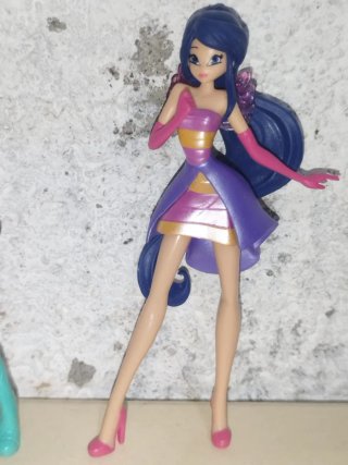 Lotto 2 Mini Figure Winx Club Aisha e Musa z2