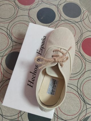 Zapatos Alpargatas de esparto beige talla 32