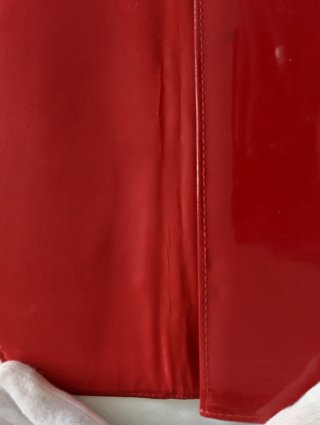 Cartera vintage roja charol
