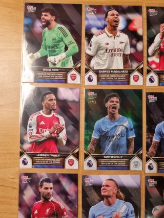 Lote 12 cartas Topps Now Premier una numerada