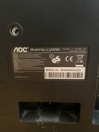 Televisor AOC 32” L32W981