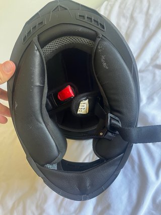 Casco Moto Shiro Negro y Blanco