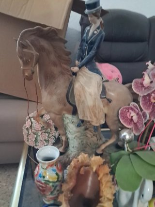 Caballo con jinete de colección