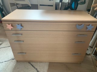Cajonera de madera 94x40x66
