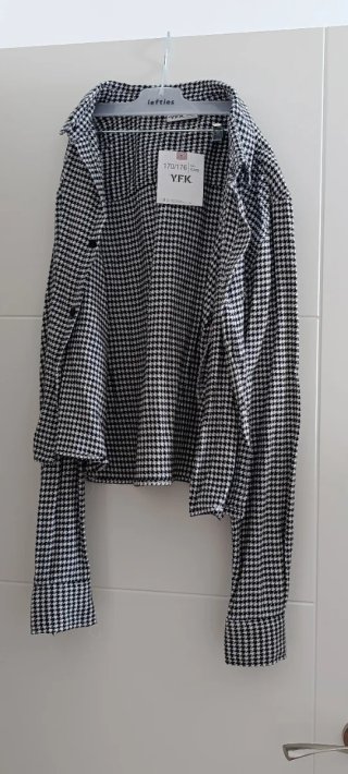 Camisa Cuadros Blanco y Negro nueva a estrenar