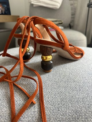 Sandalias Uterqüe ante teja t.38
