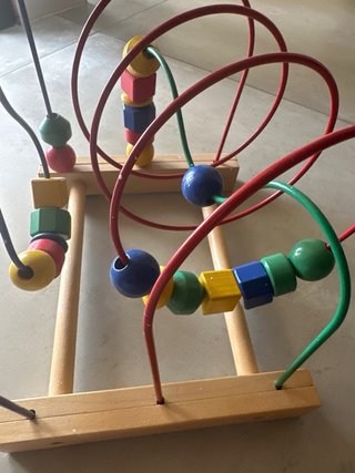 Juego Cuentas Montessori Madera Colores