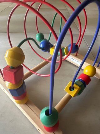 Juego Cuentas Montessori Madera Colores