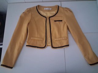 Cropped Blazer K-Fashion Mustard Taglia S / 40 IT