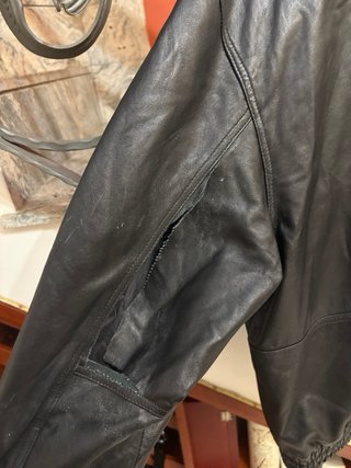 Giacca biker in vera pelle morbida vintage