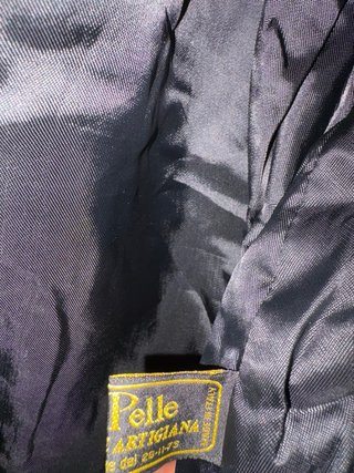 Giacca biker in vera pelle morbida vintage