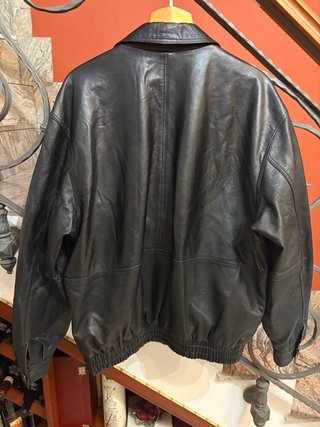 Giacca biker in vera pelle morbida vintage