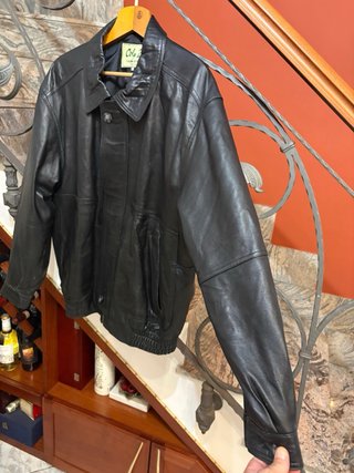 Giacca biker in vera pelle morbida vintage