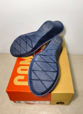 Camper Cuñas Piel Marrón Talla 38