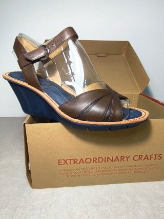 Camper Cuñas Piel Marrón Talla 38