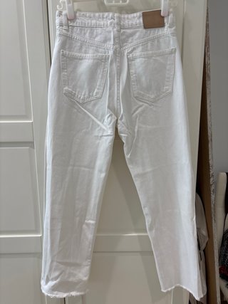 Pantalones vaqueros blancos Pull&Bear Talla S