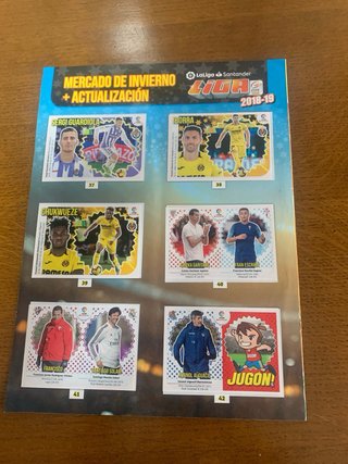 42 Cromos Extra LaLiga Invierno 2018/19