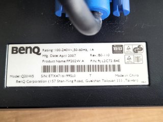 Monitor BenQ Q20W5 FP202W  20"