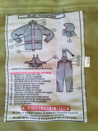 Traje militar de tormenta camuflaje