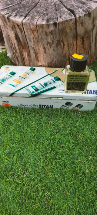 Kit Pinturas Titan Gouache, Barniz,artes plásticas