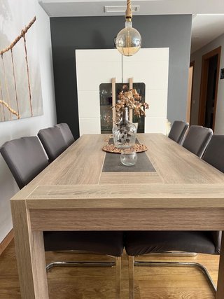 Mesa Comedor Extensible + 6 Sillas regalo