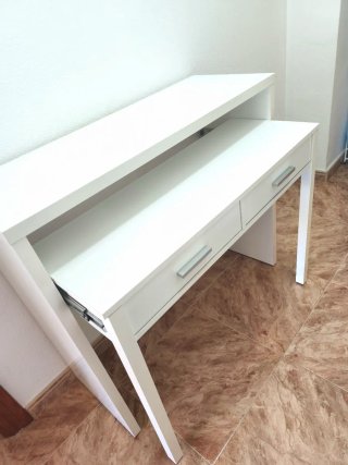 Escritorio blanco 2 alturas