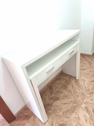 Escritorio blanco 2 alturas